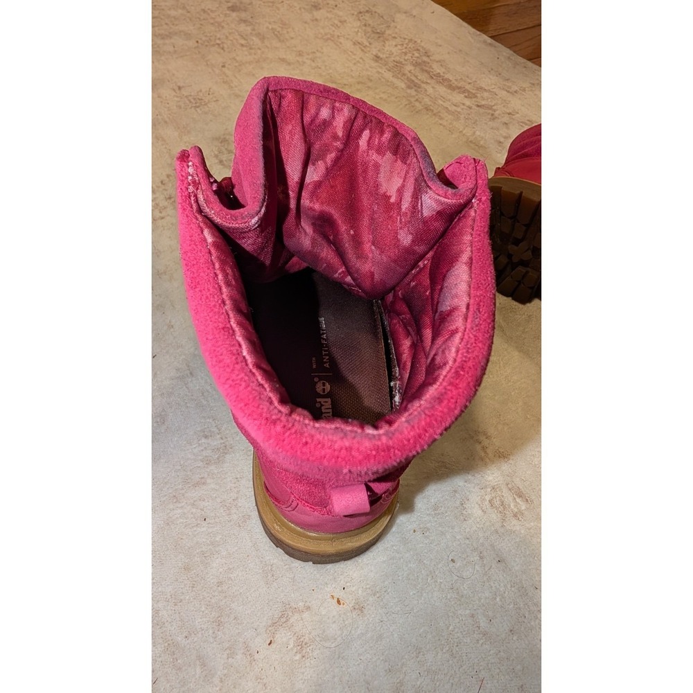 Timberland Womens Boots Fuchsia Pink Nubuck A14AK 6W Waterproof Gorpcore - Picture 9 of 10